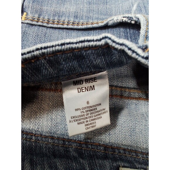 Women's Old Navy Mid-rise Stretch Denim‎ Size 6 Shorts - Picture 6 of 14